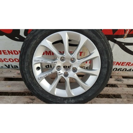 VOLKSWAGEN PASSAT-GOLF-TOURAN-T ROC CERCHIO IN LEGA RUOTA SCORTA R16