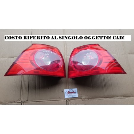 VOLKSWAGEN GOLF 5 FANALE FANALI FARO FARI LUCE STOP ESTERNO POST DX SX