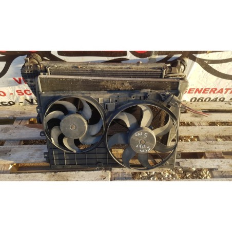 VOLKSWAGEN GOLF 5 KIT RADIATORI ACQUA CLIMA ELETTROVENTOLA DIESEL