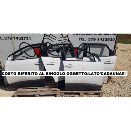PEUGEOT 3008 2 SERIE SPORTELLO PORTA SPORTELLI PORTE LATERALE ANT POST