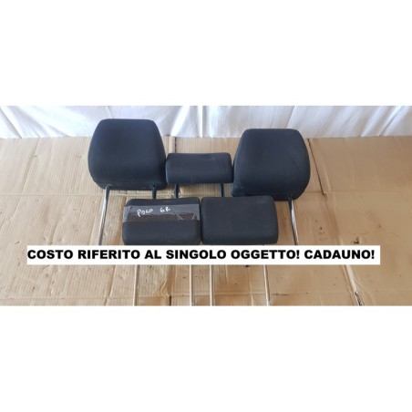 VOLKSWAGEN POLO 6R POGGIATESTA SEDILI SEDILE ANT POSTE DX SX TESSUTO