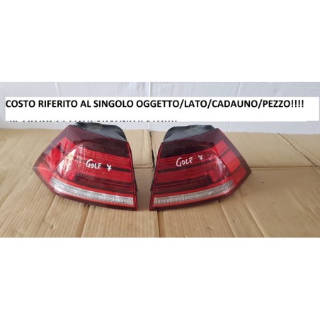 VOLKSWAGEN GOLF 7 FANALE STOP FANALI FARO FARI POSTERIORE LED SX DX