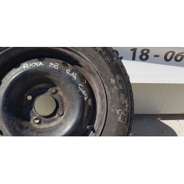 PEUGEOT 208 CERCHIO IN FERRO RUOTA DI SCORTA DA 14 POLLICI CON GOMMA