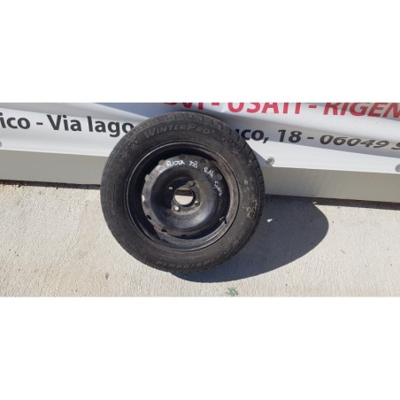 PEUGEOT 208 CERCHIO IN FERRO RUOTA DI SCORTA DA 14 POLLICI CON GOMMA