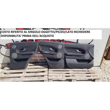 RANGE ROVER EVOQUE PANNELLO INTERNO RIVESTIMENTO PORTIERA SPORTELLO