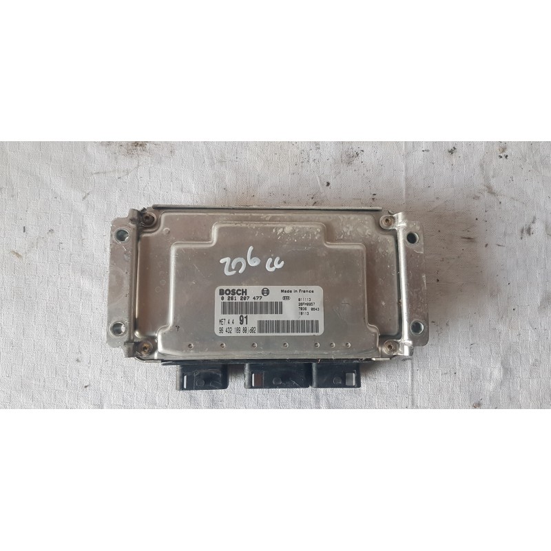 PEUGEOT 206cc CENTRALINA MOTORE ECU AVVIAMENTO BOSCH