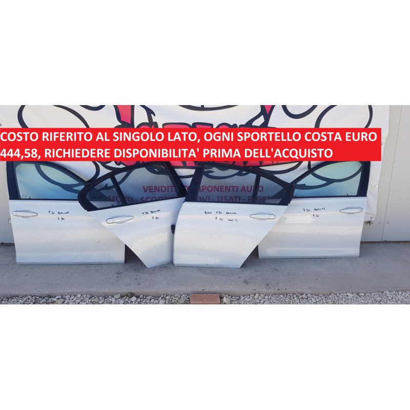 BMW SERIE 3 F30 SPORTELLI PORTE PORTIERA LATERALE ANT POST DX