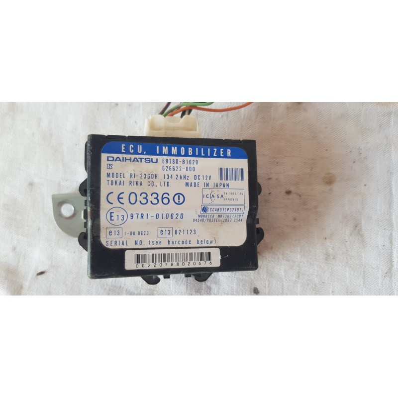 DAIHATSU TREVIS CENTRALINA IMMOBILIZER ECU IMMOBILIZZATORE