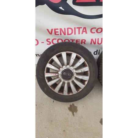 FIAT 500L CERCHIO IN LEGA BORCHIETTA RUOTA SCORTA 16 POLLICI 5x98