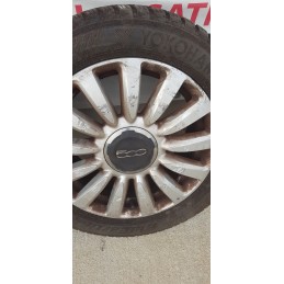 FIAT 500L CERCHIO IN LEGA BORCHIETTA RUOTA SCORTA 16 POLLICI 5x98