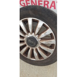 FIAT 500L CERCHIO IN LEGA BORCHIETTA RUOTA SCORTA 16 POLLICI 5x98