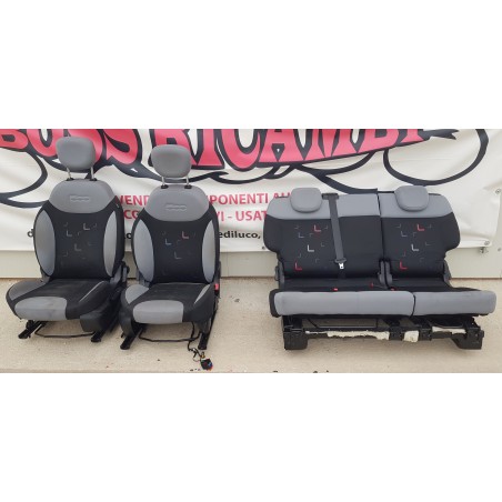 FIAT 500L TAPPEZZERIA SEDILI INTERNI TESSUTO AIRBAG ANT POST COMP
