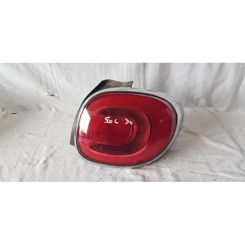FIAT 500L FANALE FARO STOP ESTERNO CORNICE CROMATA POSTERIORE DESTRO