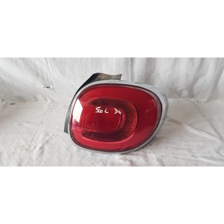FIAT 500L FANALE FARO STOP ESTERNO CORNICE CROMATA POSTERIORE DESTRO