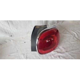 FIAT 500L FANALE FARO STOP ESTERNO CORNICE CROMATA POSTERIORE DESTRO