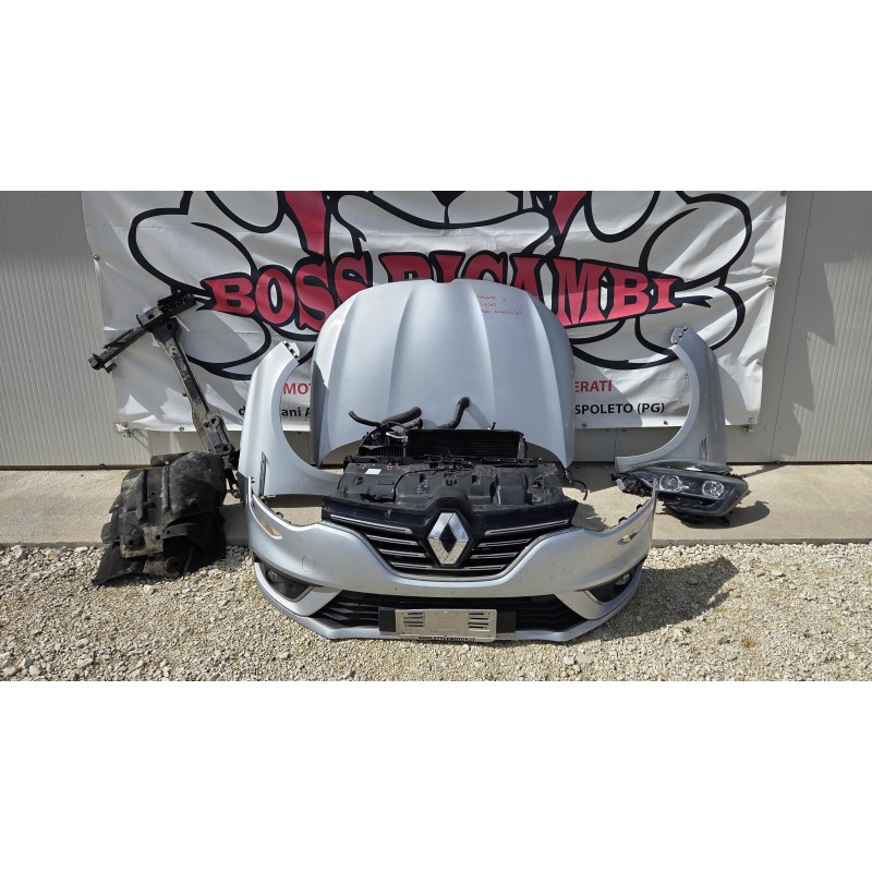 RENAULT MEGANE 4 IV MUSATA FRONTALE PARAURTI COFANO PARAFANGO FANALI RADIATORI