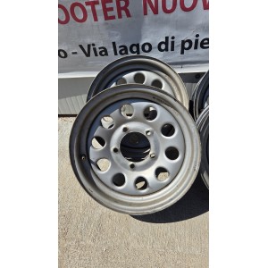 4x CERCHI IN FERRO/ACCIAIO SUZUKI JIMNY INTERASSE 5X139,7 DA 15 POLLICI