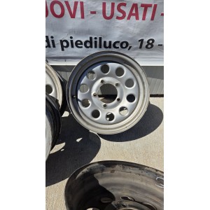 4x CERCHI IN FERRO/ACCIAIO SUZUKI JIMNY INTERASSE 5X139,7 DA 15 POLLICI
