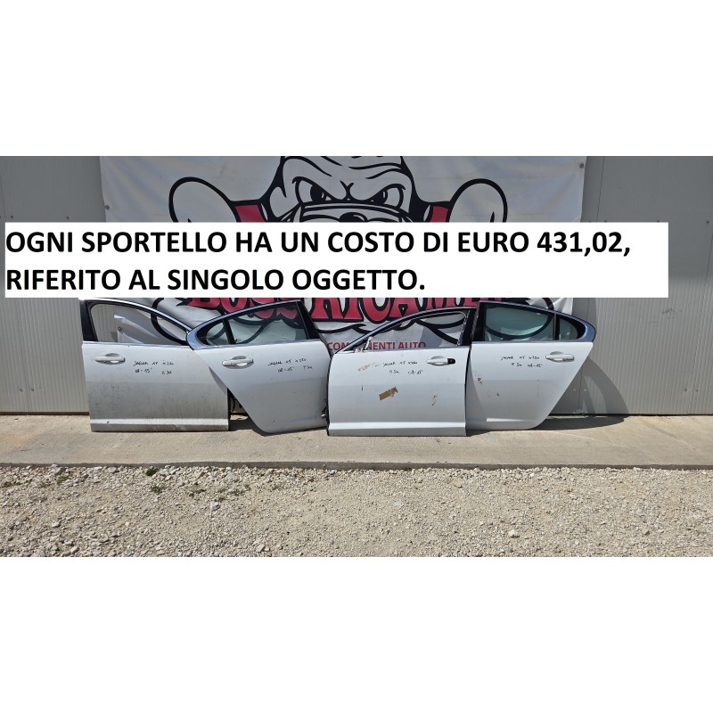 JAGUAR XF X250 SPORTELLO PORTA PORTIERA LATERALE ANT POST DX SX