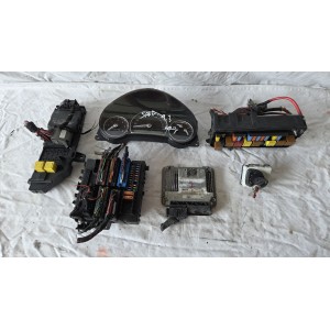 SAAB 9.3 9-3 KIT AVVIAMENTO CENTRALINA ECU BODY CHIAVE MOTORE